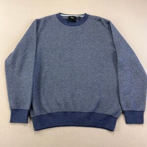 JEFF The Reed Sweater Mens‎ Large Blue Knit Classic Fit Pullover Crewneck Preppy